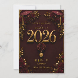 2026年卒業式出欠ハガキ | 卒業招待状