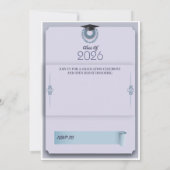 2026年卒業式招待状カード 招待状 (裏面)