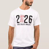 2026年卒業式記念グッズ Tシャツ (正面)