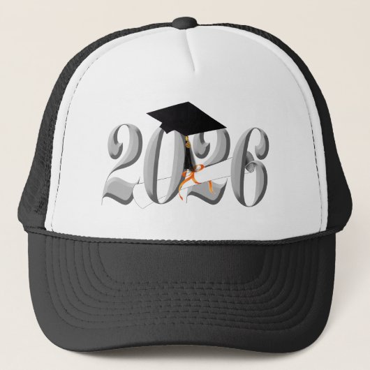 2026年卒業式 クラシックシルバー キャップ (正面)