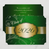 2026年卒業式 招待状 (正面/裏面)