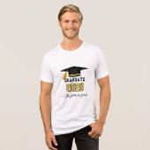 2026年卒業式 黒と金のシンボル トライブレンドTシャツ (正面全面)