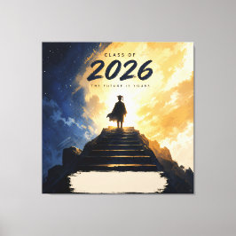 2026年卒業生の成功への道 デザイン キャンバスプリント