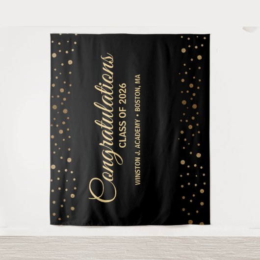 2026年卒業生の皆さん、卒業おめでとうございます! タペストリー (正面)