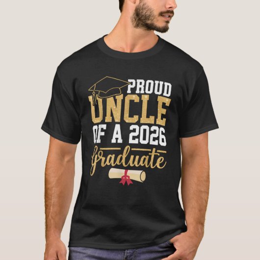 2026年卒業生の自慢のおじ Tシャツ (正面)