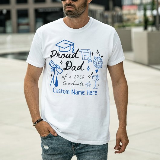 2026年卒業生の自慢のパパ Tシャツ