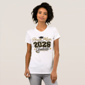 2026年卒業生の自慢のママTシャツ - エレガントゴールド Tシャツ (正面フル)