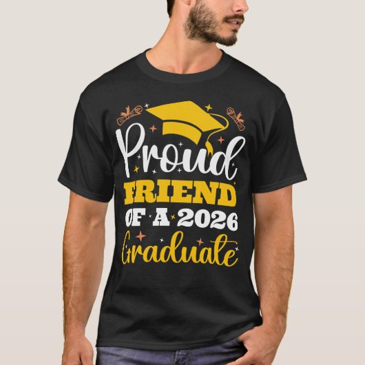 2026年卒業生の自慢の友人クルー Tシャツ (正面)