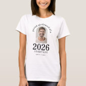 2026年卒業生の自慢の彼女 アーチフォト Tシャツ (正面)