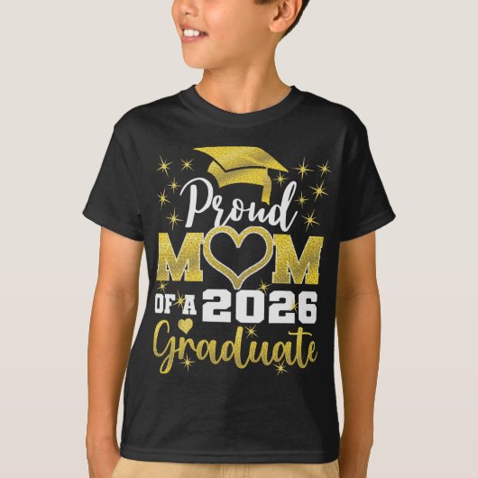 2026年卒業生の自慢の母 卒業式 Tシャツ (正面)