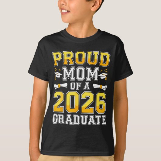 2026年卒業生の自慢の母 2026年卒業生の自慢の母 Tシャツ (正面)