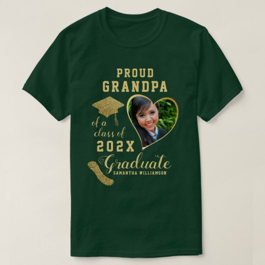 2026年卒業生の自慢の祖父 Tシャツ (デザイン正面)