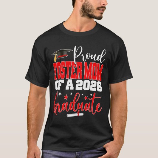 2026年卒業生の自慢の養母 Senior 2026 Tシャツ (正面)