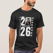 2026年卒業生の誇り高い母 オーダーメイド写真 卒業記念 Tシャツ (正面)
