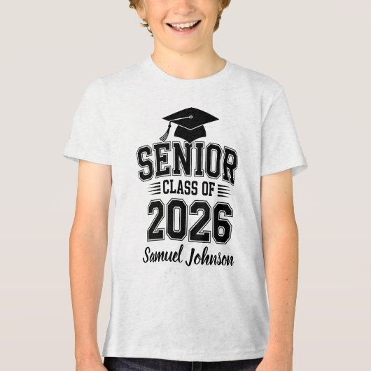2026年卒業生カスタムネーム トライブレンドＴシャツ (正面)