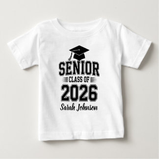 2026年卒業生カスタムネーム ベビーTシャツ