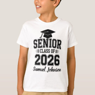 2026年卒業生カスタムネーム Tシャツ