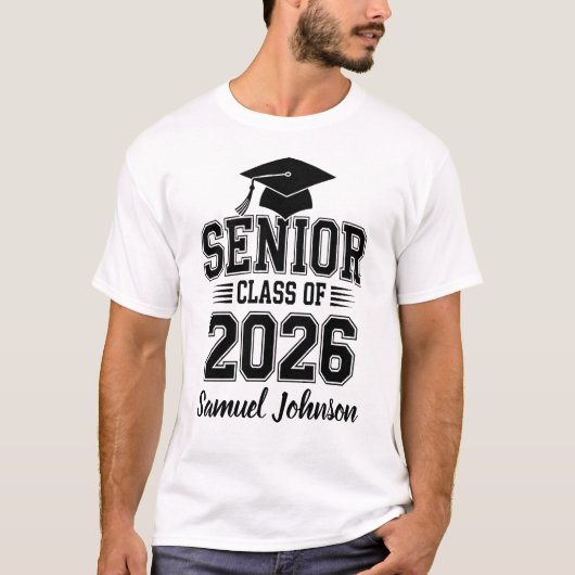 2026年卒業生カスタムネーム Tシャツ (正面)