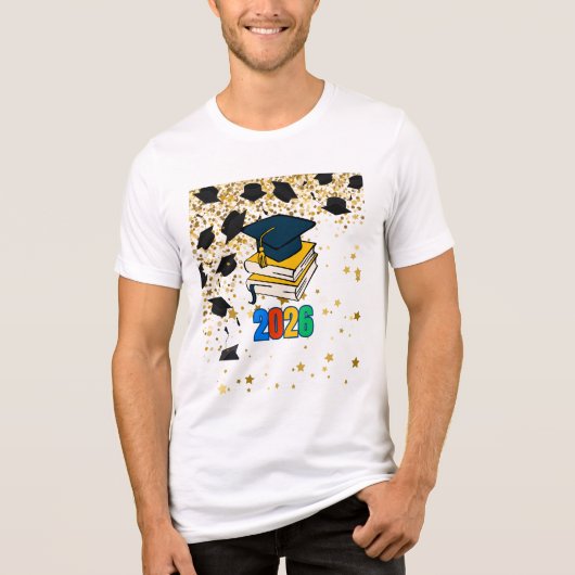 2026年卒業生グラフィック - 教育 トライブレンドＴシャツ (正面)