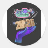 2026年卒業生シャツ – Senior 2026 ラウンドシール (正面)