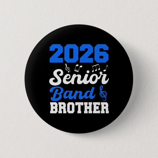 2026年卒業生バンド兄弟 2026年保護者卒業式 缶バッジ (正面)