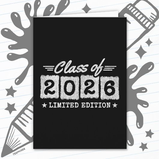 2026年卒業生限定記念の引用 カード