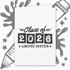 2026年卒業生限定記念の引用 カード