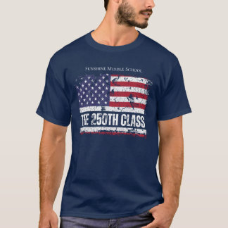 2026年卒業生 アメリカ建国250周年 グラデーション ヴィンテージ Tシャツ