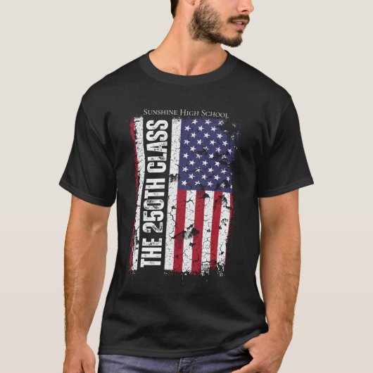 2026年卒業生 アメリカ建国250周年 ヴィンテージグラフィック Tシャツ (正面)