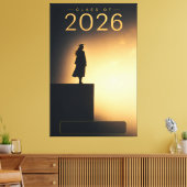 2026年卒業生 未来の地平線デザイン キャンバスプリント (インサイチュ (リビング))