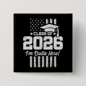 2026年卒業生 苦し紛れフラグデザイン 缶バッジ (正面)