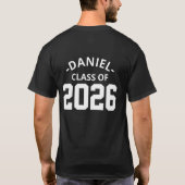 2026年卒業記念のオリジナルアイロン転写シート｜カスタム Tシャツ (裏面)