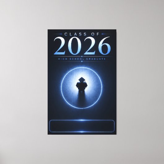 2026年卒業記念のオリジナルギフト キャンバスプリント (正面)