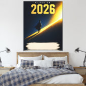 2026年卒業記念のカスタムネームギフト キャンバスプリント (インサイチュ (寝室))