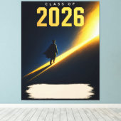 2026年卒業記念のカスタムネームギフト キャンバスプリント (インサイチュ (ウッドフロア))