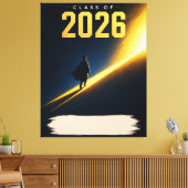 2026年卒業記念のカスタムネームギフト キャンバスプリント (インサイチュ (リビング))