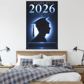 2026年卒業記念の名入れギフト キャンバスプリント (インサイチュ (寝室))