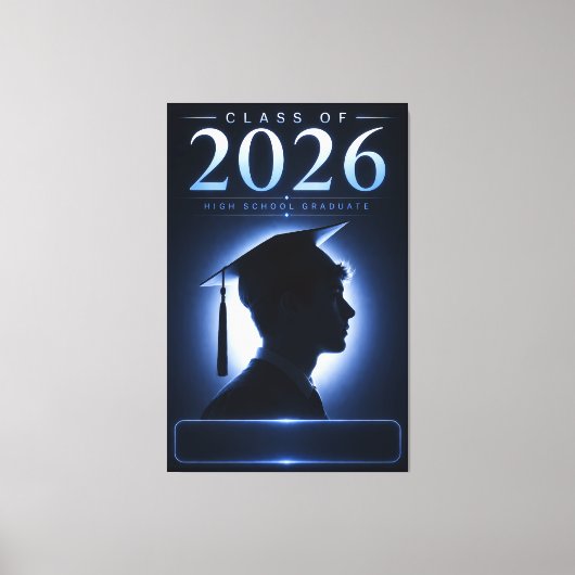 2026年卒業記念の名入れギフト キャンバスプリント (正面)