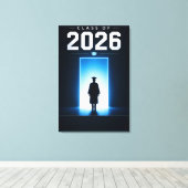 2026年卒業記念カスタムネームギフト キャンバスプリント (インサイチュ (ウッドフロア))