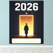 2026年卒業記念カスタムネームギフト キャンバスプリント (インサイチュ (ウッドフロア))