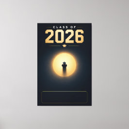 2026年卒業記念カスタムネームデコレーション キャンバスプリント