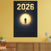 2026年卒業記念カスタムネームデコレーション キャンバスプリント (インサイチュ (リビング))