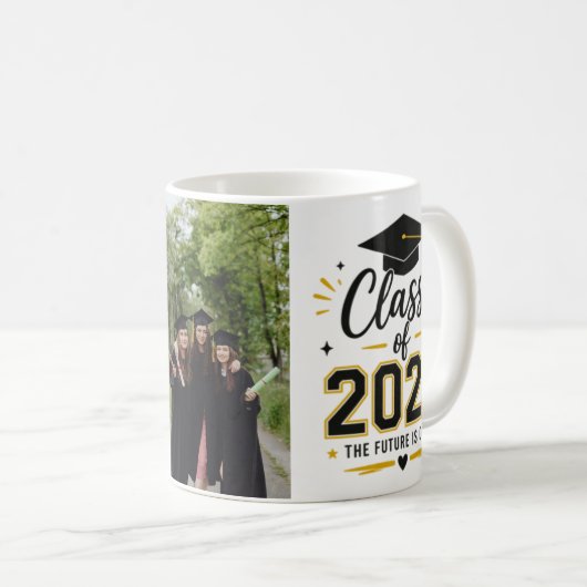 2026年卒業記念マグカップ - 未来は私たちのもの コーヒーマグカップ (正面右)
