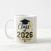 2026年卒業記念マグカップ - 未来は私たちのもの コーヒーマグカップ (左)