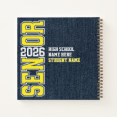 2026年卒業記念モダングラフィック寄せ書きアルバム ノートブック (裏面)