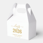 2026年卒業記念 ゴールドスクリプト 卒業式 フェイバーボックス (裏面サイド)