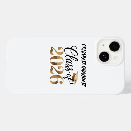 2026年卒業記念Tシャツギフト Case-Mate iPhoneケース (裏面 (横))