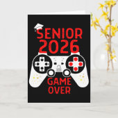 2026年卒業記念Tシャツ 高校卒業 ゲーム大好きな先輩 カード (黄色い花)