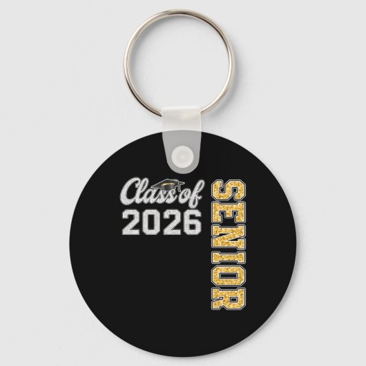 2026年卒業記念Tシャツ 高校・大学の卒業祝いに キーホルダー (正面)