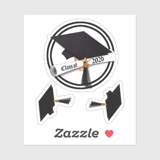 2026年卒業証書クラス シール (シート)